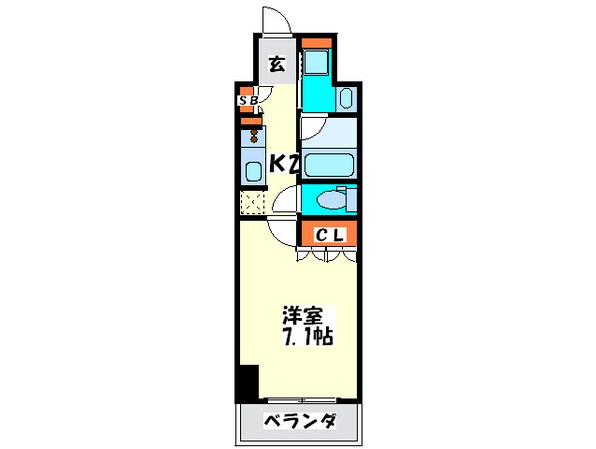 アーバネックス四ツ橋の物件間取画像